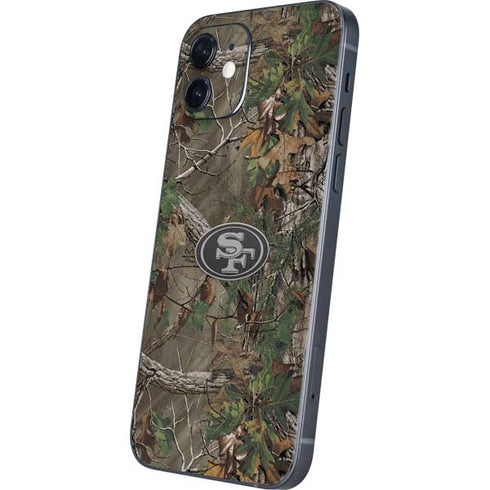 NFL San Francisco 49ers Realtree Xtra Green Camo iPhone 12 Mini Skin