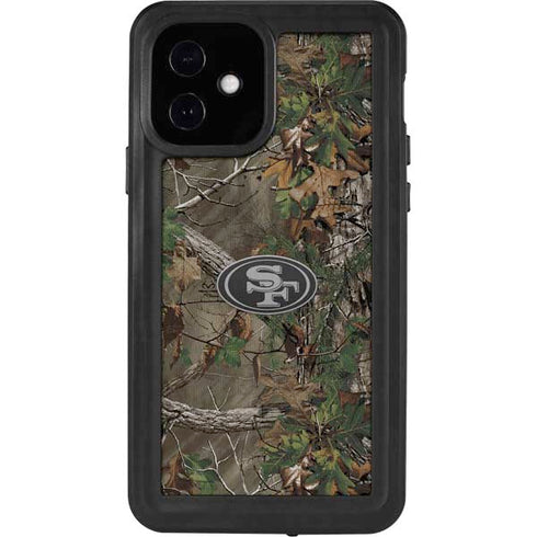 NFL San Francisco 49ers Realtree Xtra Green Camo iPhone 12 Waterproof Case