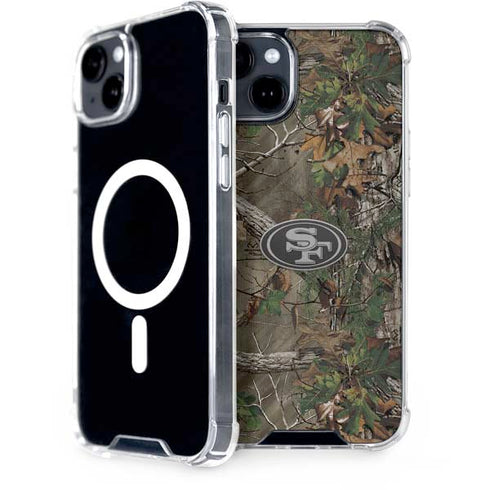 NFL San Francisco 49ers Realtree Xtra Green Camo iPhone 14 Plus MagSafe Case