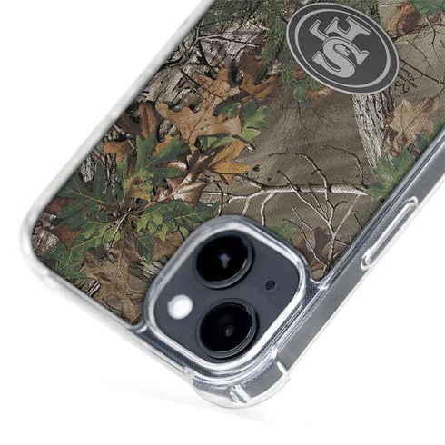 NFL San Francisco 49ers Realtree Xtra Green Camo iPhone 15 Plus MagSafe Case
