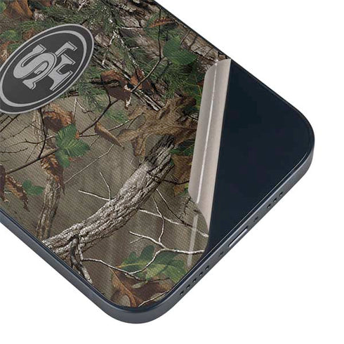 NFL San Francisco 49ers Realtree Xtra Green Camo iPhone 15 Plus Skin