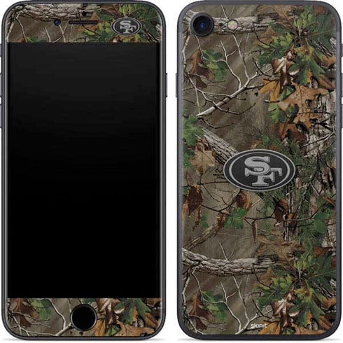 NFL San Francisco 49ers Realtree Xtra Green Camo iPhone 7 Skin
