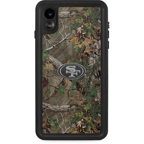NFL San Francisco 49ers Realtree Xtra Green Camo iPhone XR Waterproof Case