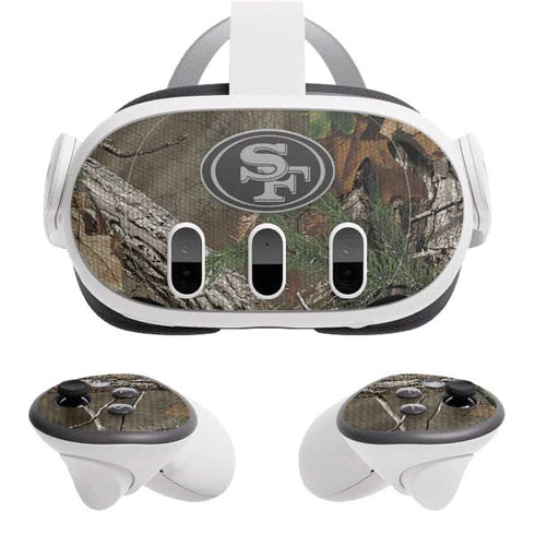 NFL San Francisco 49ers Realtree Xtra Green Camo Meta Quest 3 Skin
