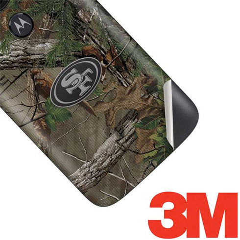 NFL San Francisco 49ers Realtree Xtra Green Camo Moto E5 Play Skin