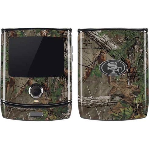 NFL San Francisco 49ers Realtree Xtra Green Camo Motorola RAZR Skin