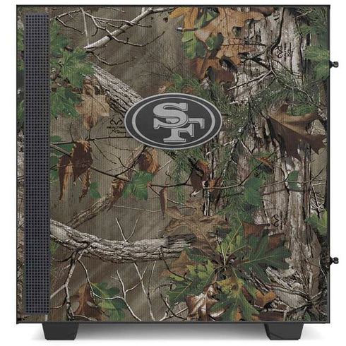 NFL San Francisco 49ers Realtree Xtra Green Camo NZXT H510 Compact ATX Mid-Tower Case Skin