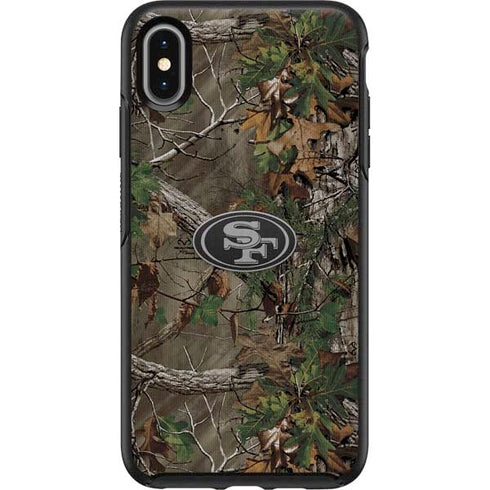 NFL San Francisco 49ers Realtree Xtra Green Camo Otterbox Symmetry iPhone Skin