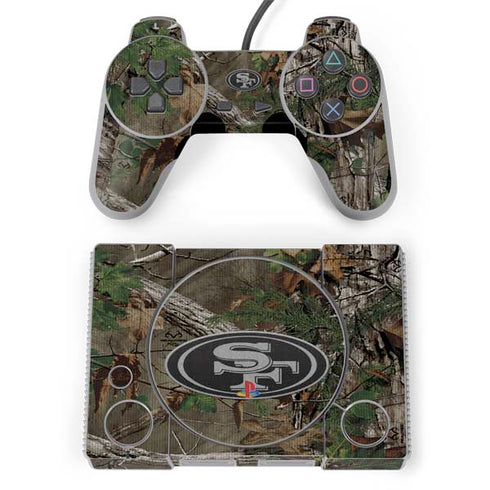 NFL San Francisco 49ers Realtree Xtra Green Camo PlayStation Classic Bundle Skin