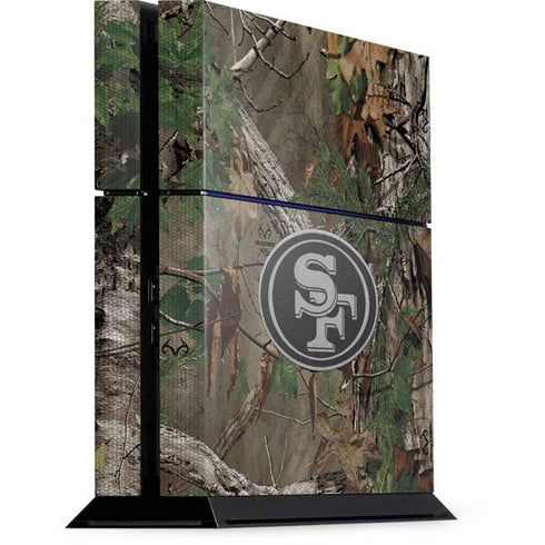 NFL San Francisco 49ers Realtree Xtra Green Camo PS4 Console Skin
