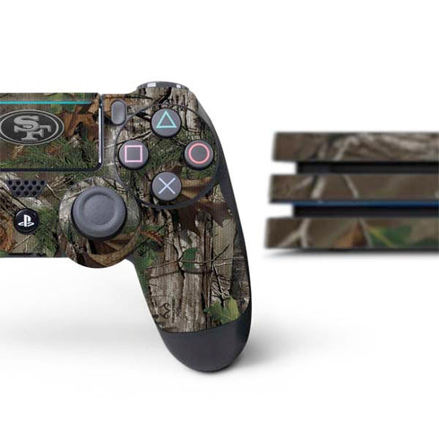 NFL San Francisco 49ers Realtree Xtra Green Camo PS4 Pro Bundle Skin