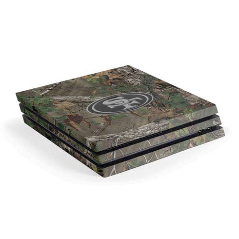 NFL San Francisco 49ers Realtree Xtra Green Camo PS4 Pro Console Skin