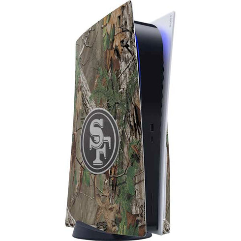NFL San Francisco 49ers Realtree Xtra Green Camo PS5 Console Skin