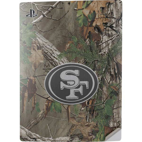 NFL San Francisco 49ers Realtree Xtra Green Camo PS5 Digital Edition Console Skin