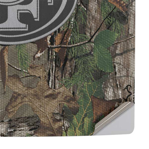 NFL San Francisco 49ers Realtree Xtra Green Camo PS5 Slim Disk Console Skin