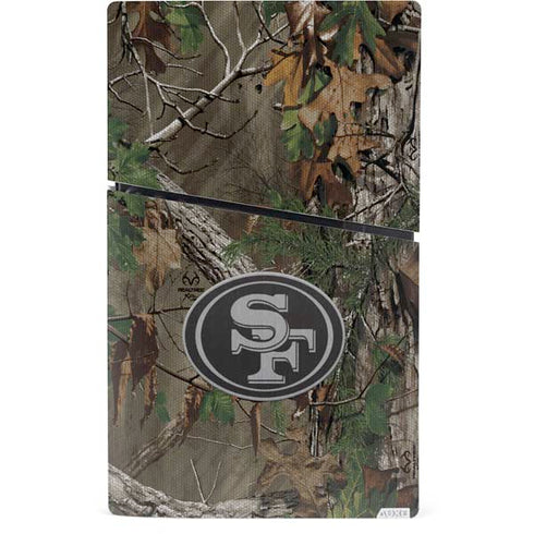 NFL San Francisco 49ers Realtree Xtra Green Camo PS5 Slim Digital Edition Bundle Skin