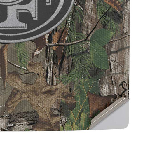 NFL San Francisco 49ers Realtree Xtra Green Camo PS5 Slim Digital Edition Console Skin