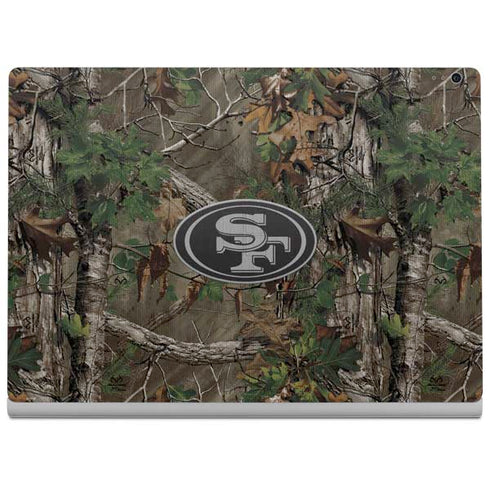 NFL San Francisco 49ers Realtree Xtra Green Camo Surface Book 2 15in Skin