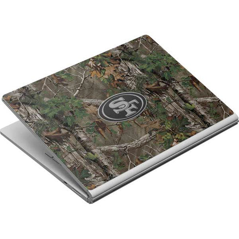 NFL San Francisco 49ers Realtree Xtra Green Camo Surface Book Skin