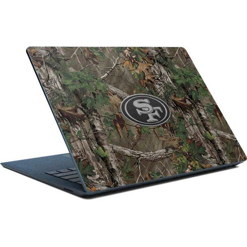 NFL San Francisco 49ers Realtree Xtra Green Camo Surface Laptop Skin