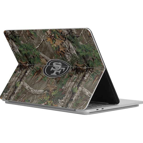 NFL San Francisco 49ers Realtree Xtra Green Camo Surface Laptop Studio Skin