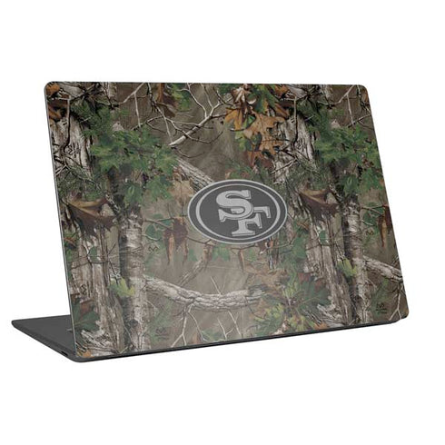 NFL San Francisco 49ers Realtree Xtra Green Camo Universal Laptop 11in (8.8 x 6.2in) Skin