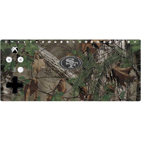 NFL San Francisco 49ers Realtree Xtra Green Camo Xbox Adaptive Controller Skin