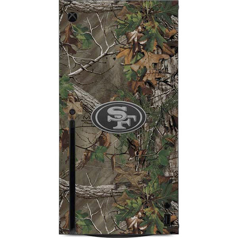 NFL San Francisco 49ers Realtree Xtra Green Camo Xbox Series X Console Skin