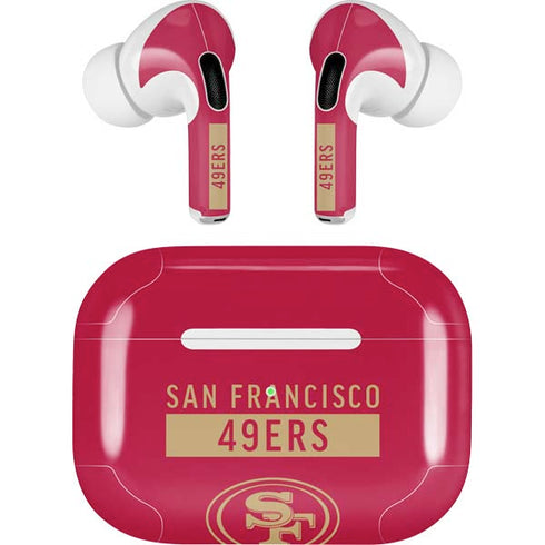 NFL San Francisco 49ers Red Performance Series AirPods Pro 2nd Gen Skin