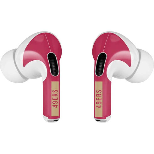 NFL San Francisco 49ers Red Performance Series AirPods Pro 2nd Gen Skin