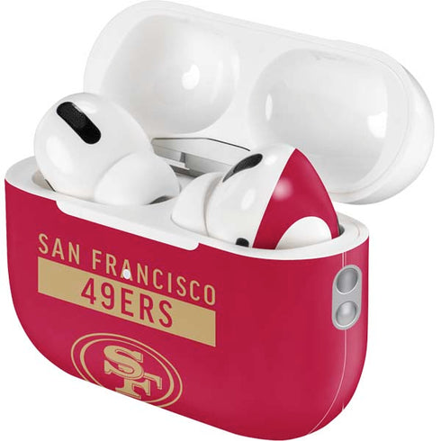NFL San Francisco 49ers Red Performance Series AirPods Pro 2nd Gen Skin