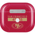 NFL San Francisco 49ers Red Performance Series Apple AirPods (3rd Gen 2021) Skin