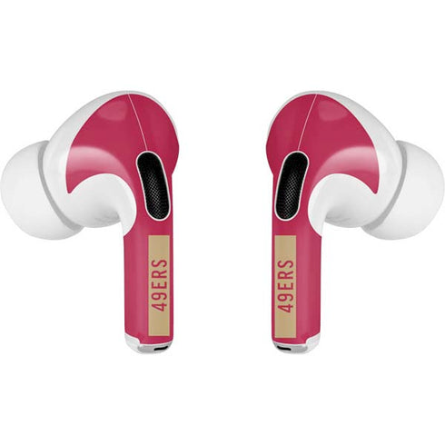 NFL San Francisco 49ers Red Performance Series Apple AirPods Pro Skin