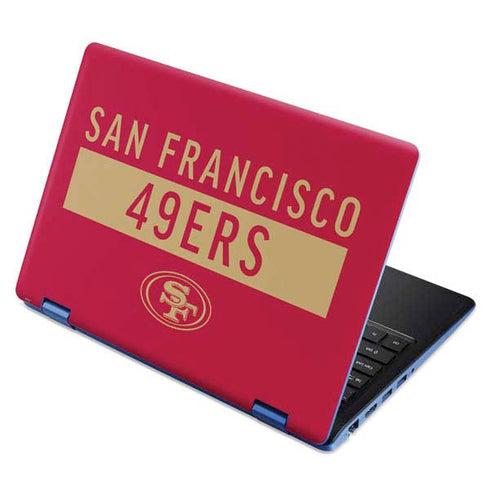 NFL San Francisco 49ers Red Performance Series Aspire R11 11.6in Skin