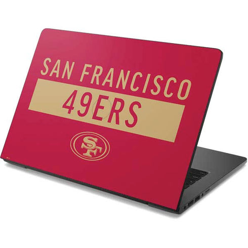 NFL San Francisco 49ers Red Performance Series Dell Chromebook Skin