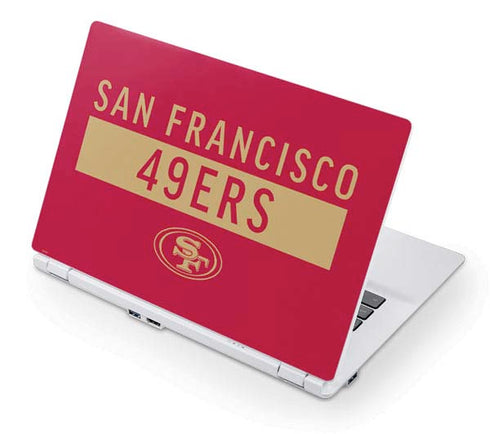 NFL San Francisco 49ers Red Performance Series Acer Chromebook Skin