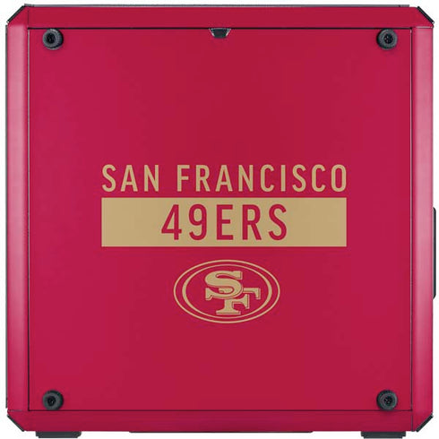 NFL San Francisco 49ers Red Performance Series Cooler Master MasterBox Q300L Mini Tower Skin