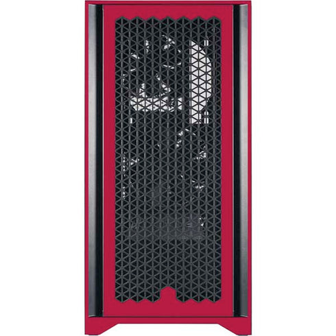 NFL San Francisco 49ers Red Performance Series Corsair 4000D Tempered Glass Mid-Tower ATX Case Skin