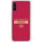 NFL San Francisco 49ers Red Performance Series Galaxy A10e Clear Case