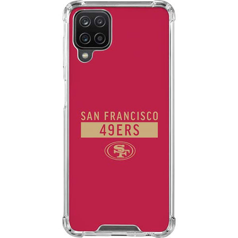 NFL San Francisco 49ers Red Performance Series Galaxy A12 Clear Case