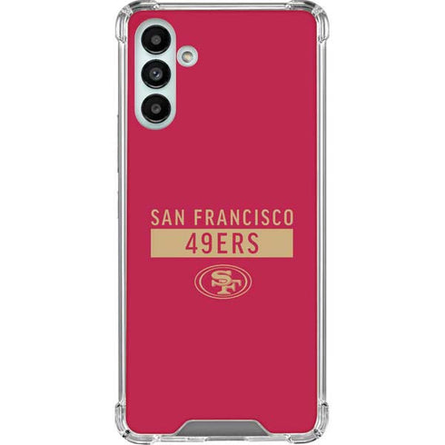 NFL San Francisco 49ers Red Performance Series Galaxy A13 5G Clear Case