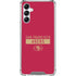 NFL San Francisco 49ers Red Performance Series Galaxy A14 5G Clear Case