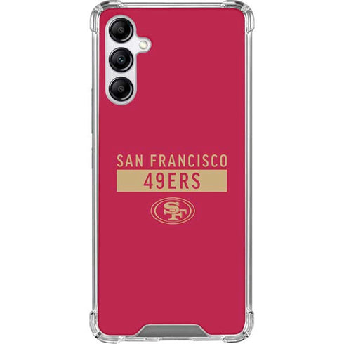 NFL San Francisco 49ers Red Performance Series Galaxy A15 5G Clear Case