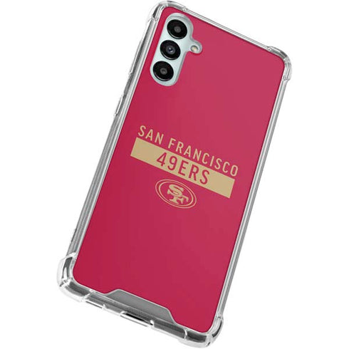 NFL San Francisco 49ers Red Performance Series Galaxy A15 5G Clear Case