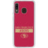 NFL San Francisco 49ers Red Performance Series Galaxy A20 Clear Case