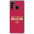 NFL San Francisco 49ers Red Performance Series Galaxy A21 Clear Case