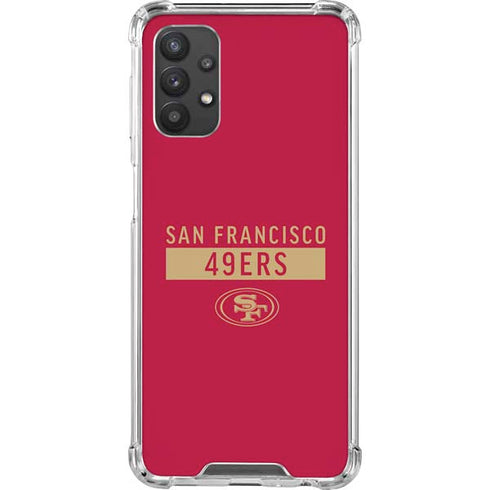 NFL San Francisco 49ers Red Performance Series Galaxy A32 5G Clear Case