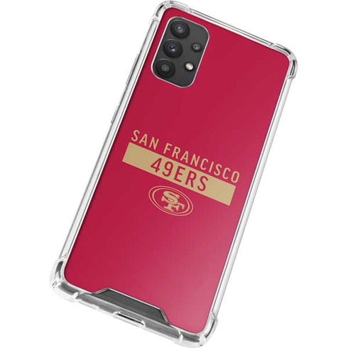 NFL San Francisco 49ers Red Performance Series Galaxy A32 5G Clear Case