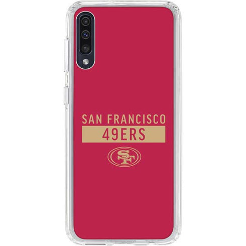 NFL San Francisco 49ers Red Performance Series Galaxy A50 Clear Case