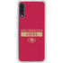 NFL San Francisco 49ers Red Performance Series Galaxy A50 Clear Case